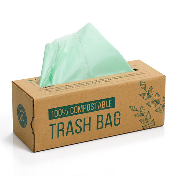 Bio-based Compostable Trash Bag Pla Garbage Bag 