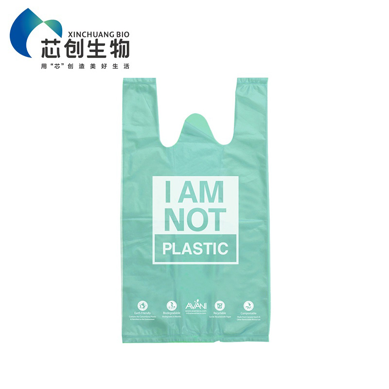 Compostable T Shirt Bag Pla Biodegradable Vest Bag | Xcbio