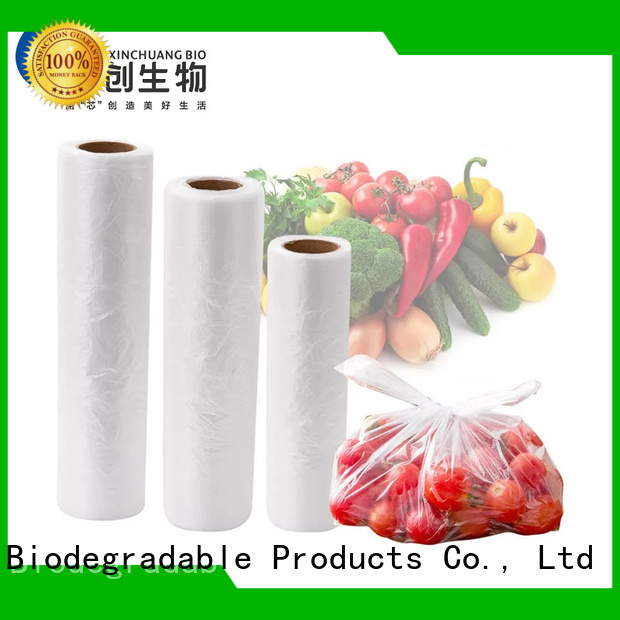 XCBIO plastic produce bags on a roll factory for factory