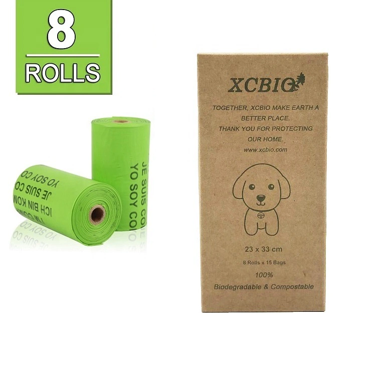 Biodegradable Compostable Disposable Eco Friendly PLA Dog Poop Pet Waste Bags With Cute Boxes