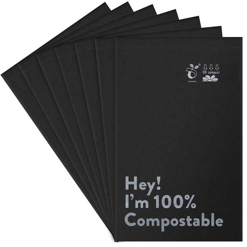 12x15.5 inches Biodegradable Shipping Bags,50 Compostable PLA Mailers with Eco Friendly Packaging Envelopes Supplies Mailing Bag